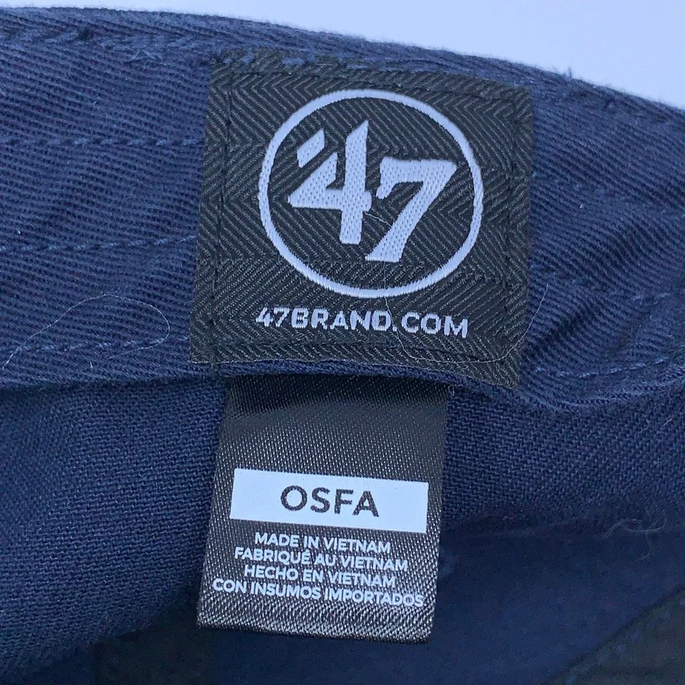 '47 Brand Unisex OSFA Navy Red Washington Nationals Clean Up Baseball Hat